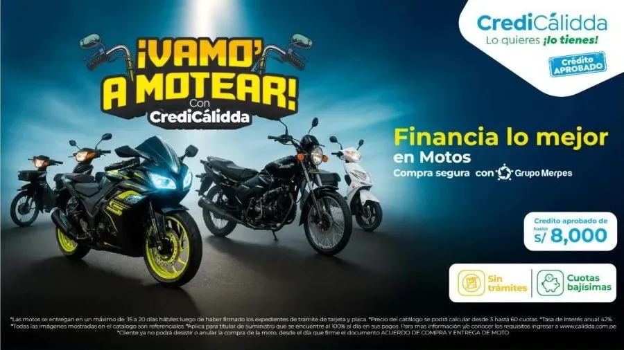 Portada catálogo Cálidda Motos